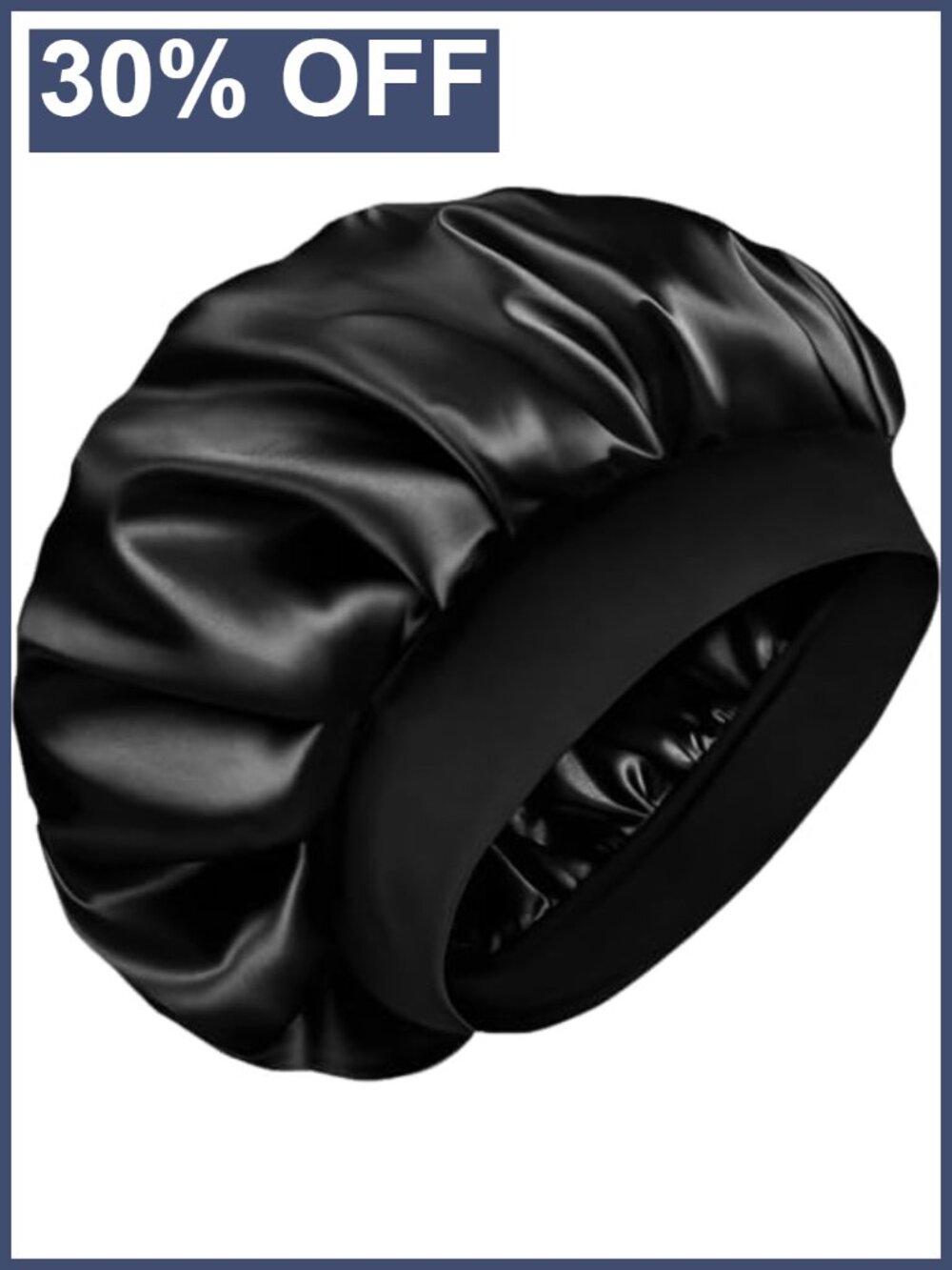 Double Layer Satin Sleep Bonnet Hair Cap Adjustable One Size Fits All